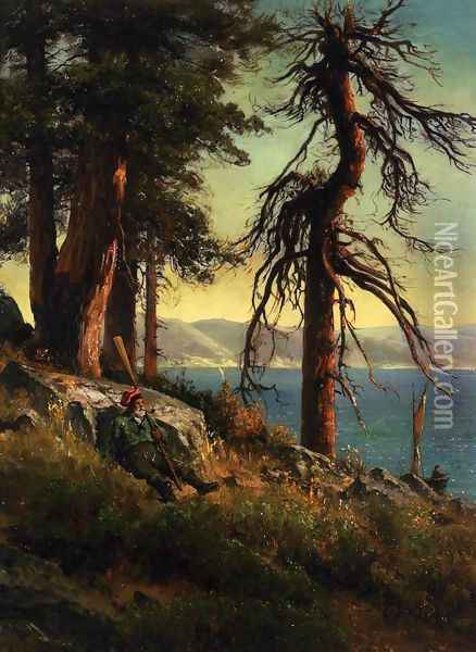 Lake Tahoe Oil Painting - Thomas Hill