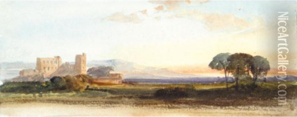 A Folio Of Landscape Watercolours Oil Painting - William Leighton Leitch