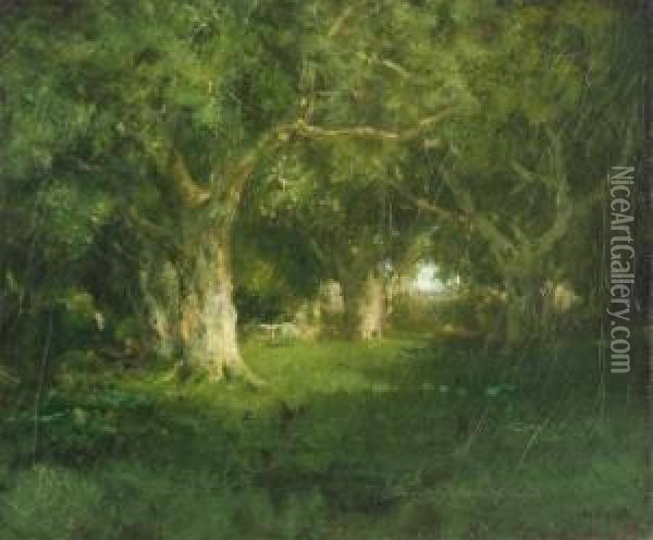 The Quietwoods Oil Painting - William Keith