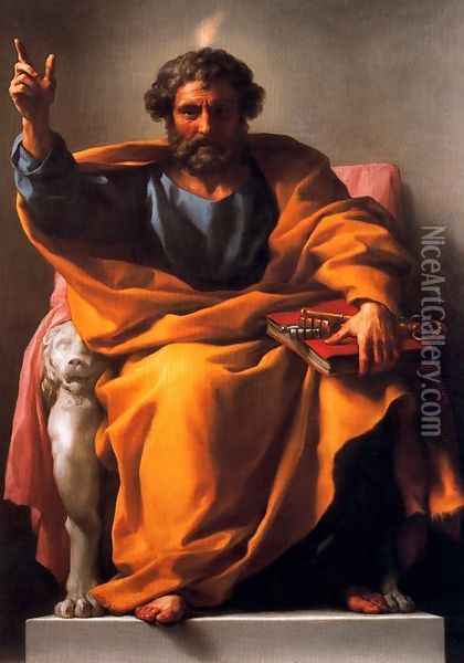 St. John the Baptist preaching Oil Painting - Anton Raphael Mengs
