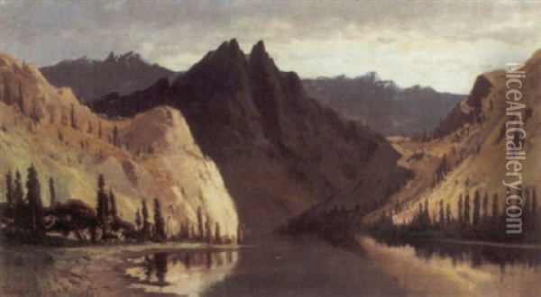 Wasatch Mountains Oil Painting - Frederick Ferdinand Schafer