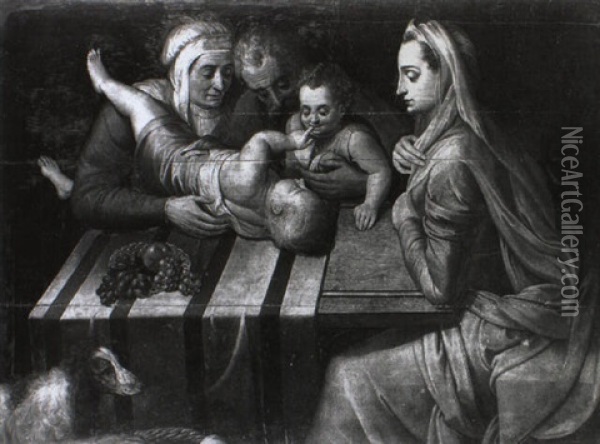 Heilige Familie Oil Painting - Ernst-Gotthilf Bosse