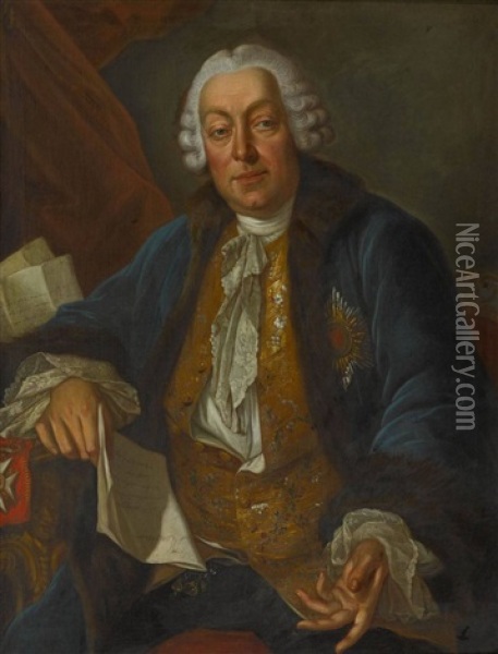 Philipp Andreas Von Ellrodt Oil Painting - Per Krafft the Elder