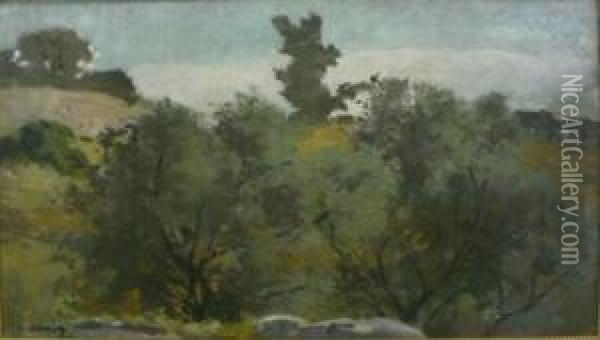 Paysage Oil Painting - Leon Cauvy