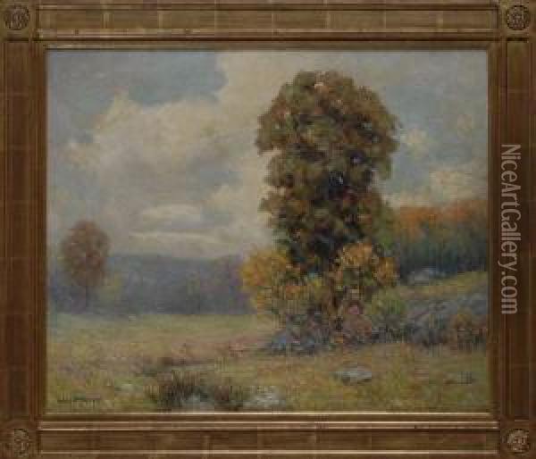 Early Autumn Landscape Oil Painting - Wilfred Thompson