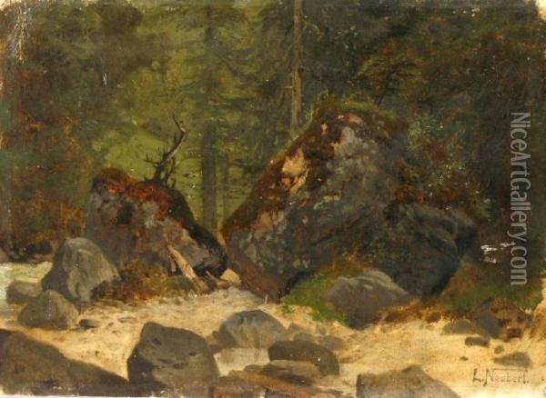 St. V. Kalckreuth Oil Painting - Ludwig, Louis Neubert