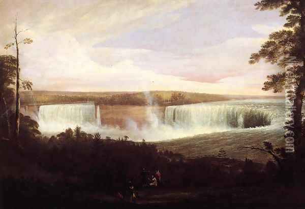 View of Niagara Falls (no.2) Oil Painting - Alvan Fisher