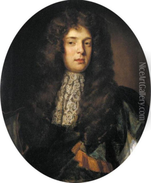 Portrait Of Sir William Fermor, 1st Baron Lempster (1648-1711) Oil Painting - Sir Godfrey Kneller
