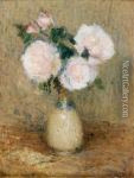 Les Roses De Gerberoy Oil Painting - Henri Eugene Augustin Le Sidaner