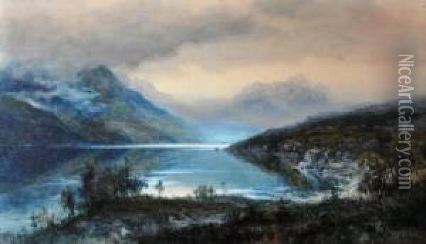 Rising Mist, Cradle Mountain Oil Painting - William Joseph Wadham