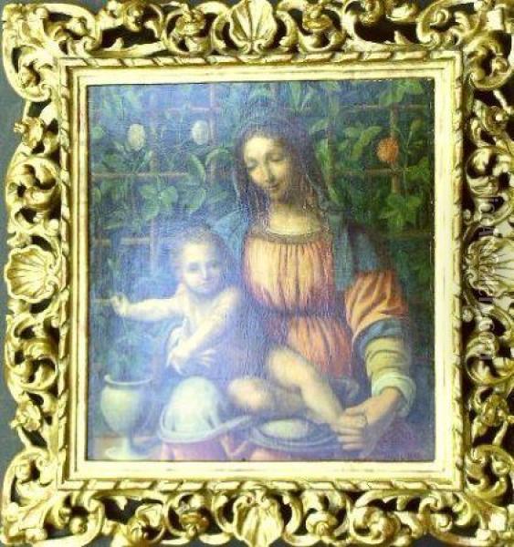 Madonna And Child Oil Painting - Francesco Melzi