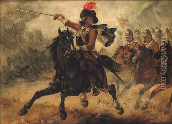 The Charge Oil Painting - Richard Beavis