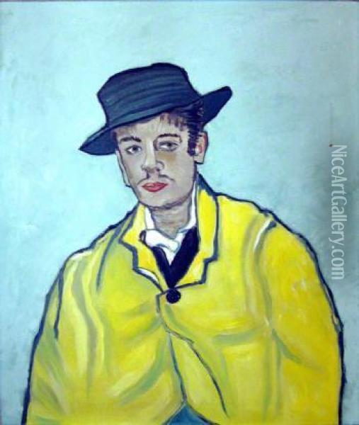 Portrait Of Armand Roulin - The Yellow Jacket Oil Painting - Vincent Van Gogh