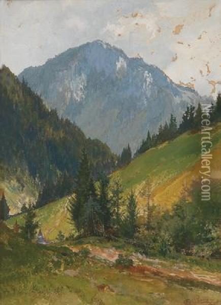 Blick Auf Den Otscher Oil Painting - Carl Lorenz