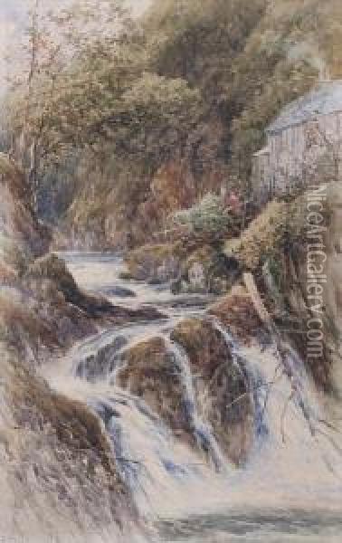 Waterfalls Oil Painting - Henry Martin Pope