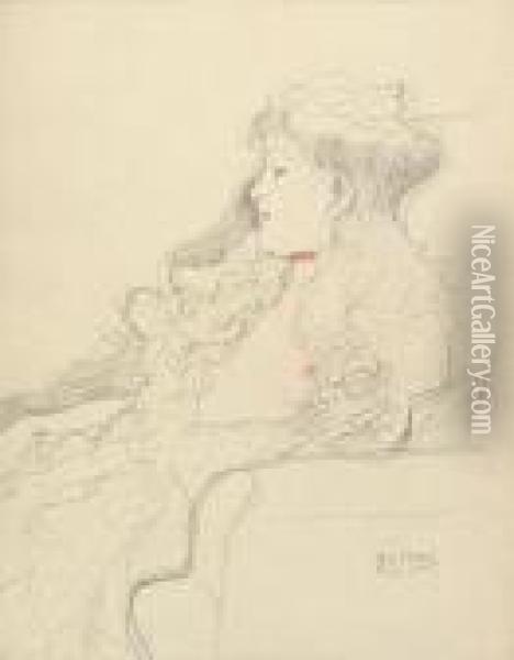 Funfundzwanzighandzeichnungen Oil Painting - Gustav Klimt