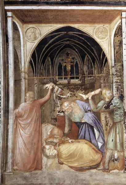 Martyrdom of St Stanislas c. 1338 Oil Painting - Puccio Capanna