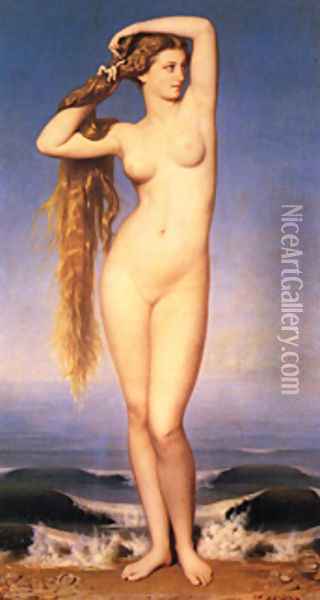 Duval La Naissance De Venus Oil Painting - Eugene-Emmanuel Amaury-Duval