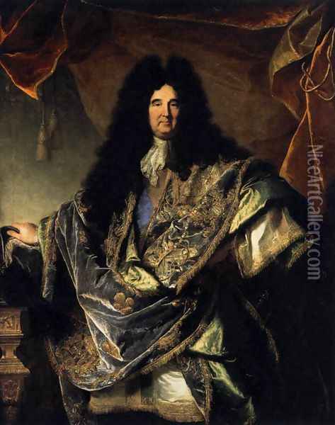 Portrait of Phillippe de Courcillon 1702 Oil Painting - Hyacinthe Rigaud