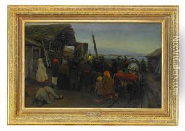 The Presentation Of The Icon Oil Painting - Alexei Feodorovich Protopopov