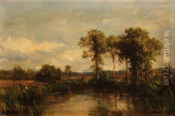 Au Bord De La Riviere Oil Painting - Robert Charles Gustave Laurens Mols