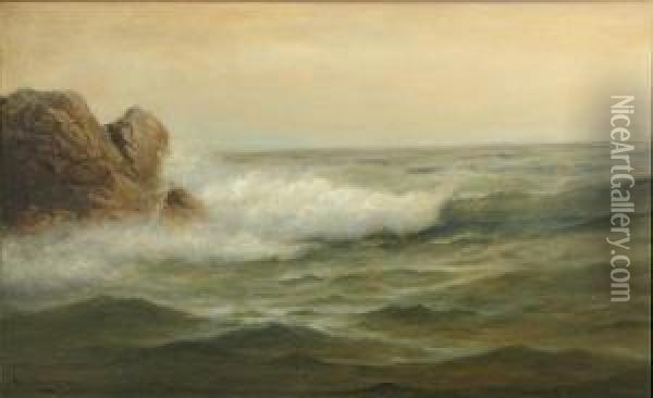 Crashing Waves Oil Painting - Nels Hagerup