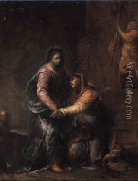 The Visitation Oil Painting - Giuseppe Maria Crespi