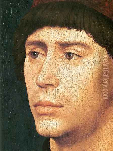 Portrait of Antony of Burgundy (detail) Oil Painting - Rogier van der Weyden