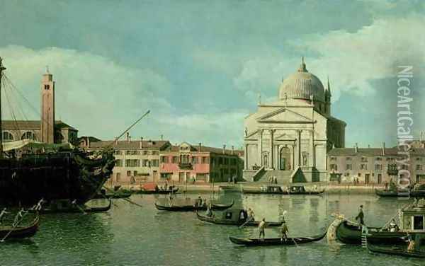 Il Redentore Oil Painting - (Giovanni Antonio Canal) Canaletto