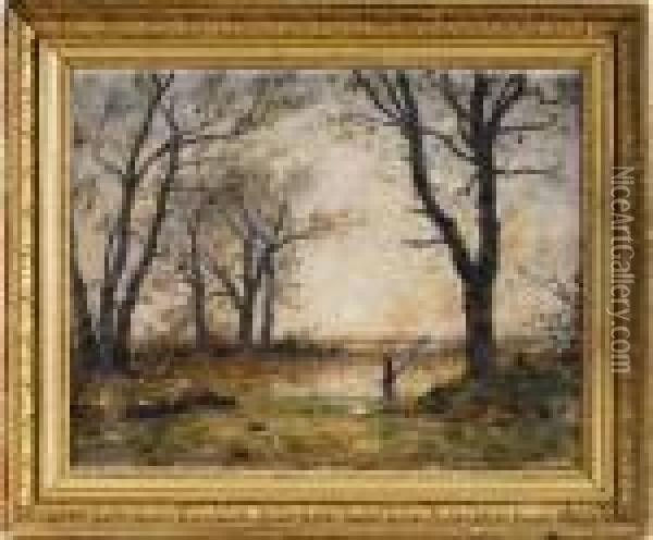 Paysage D'automne Oil Painting - Alphonse Stengelin
