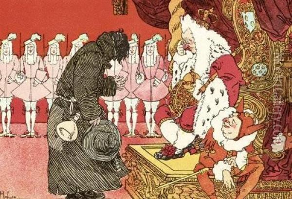 Christian: Die Prinzessin Und Der Oil Painting - Hans Christian Andersen