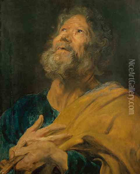 St. Peter Oil Painting - Sir Anthony Van Dyck