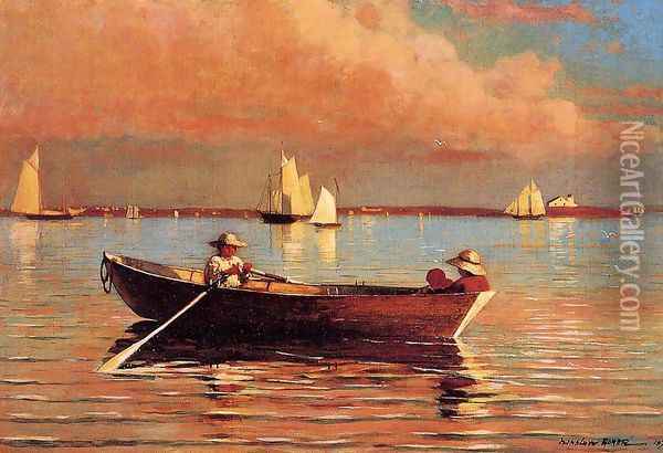 Gloucester Harbor I Oil Painting - Winslow Homer
