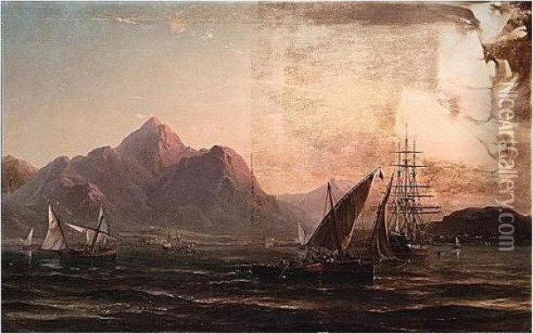 The Bay Of Punta, Spain Oil Painting - Vilhelm Melbye