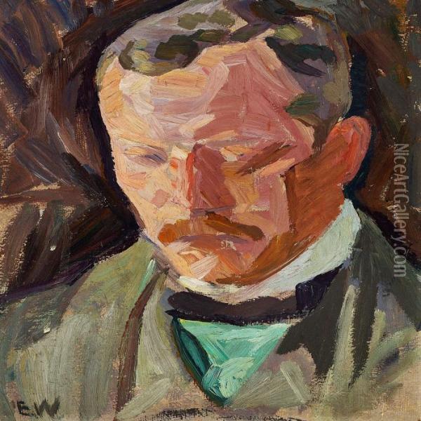 Portrait Oil Painting - Edvard Weie