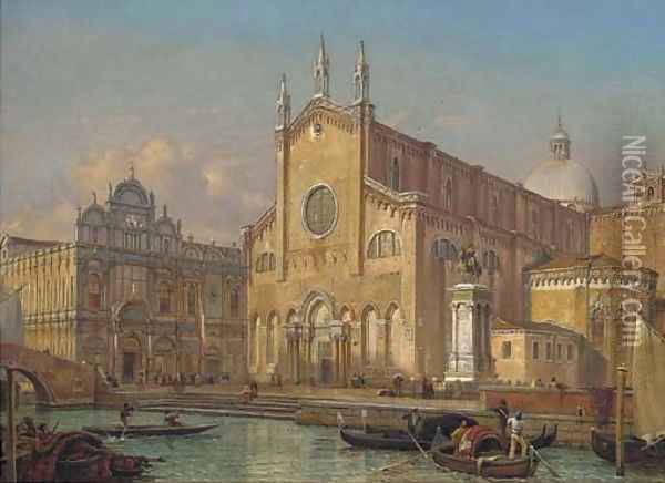 SS. Giovanni e Paolo, Venezia Oil Painting - Italian School