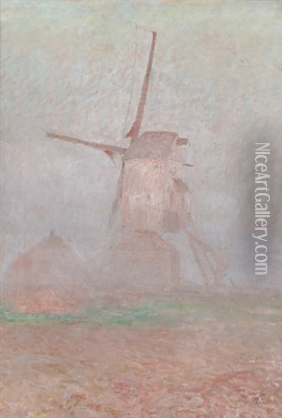 Moulin A Astene Oil Painting - Emile Claus