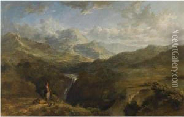 A Shoot On The Moors Oil Painting - Charles Henry Schwanfelder