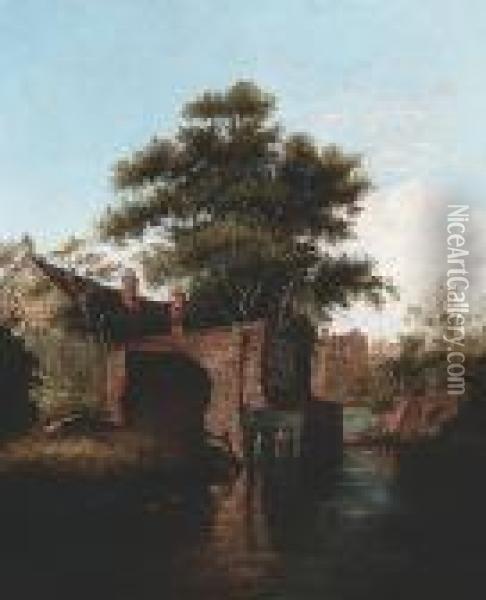 New Mills, Norwich Oil Painting - David Hodgson