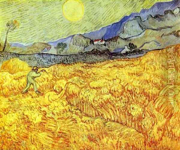 Reaper Oil Painting - Vincent Van Gogh