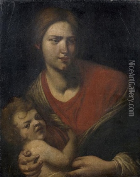 Mere Et Son Enfant Oil Painting - Lodovico (Il Cigoli) Cardi