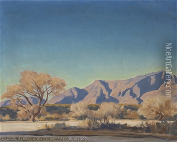 Arizona Autumn Oil Painting - Maynard Dixon