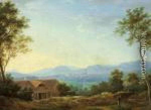 Ansicht Der Stadt Kassel Von Der Unterneustadt Oil Painting - Ludwig Emil Grimm