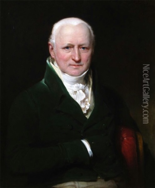 Portrait Of John Brasher (1758-1836) Gunsmith, Half Length Oil Painting - Thomas Lawrence