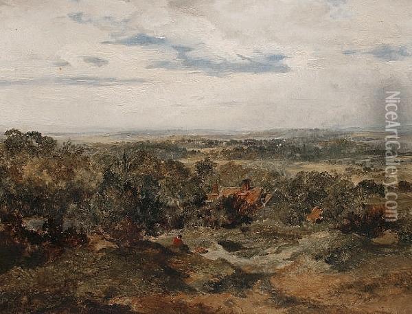Hampstead Heath Oil Painting - Edmund John Niemann, Snr.