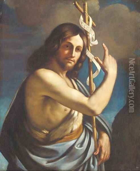 Saint John the Baptist Oil Painting - Giovanni Francesco Barbieri