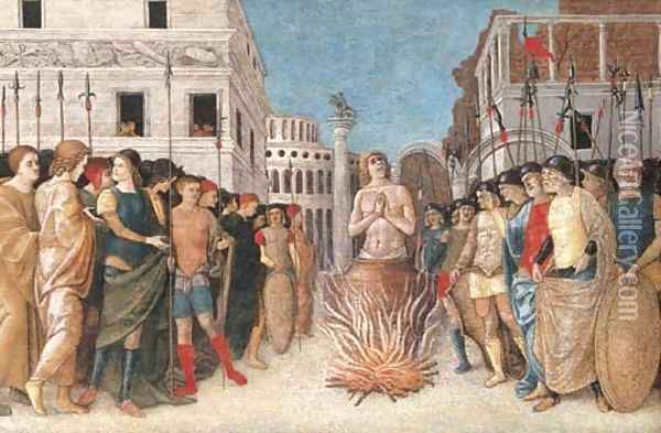 The Martyrdom of Saint John the Evangelist Oil Painting - Francesco Bonsignori