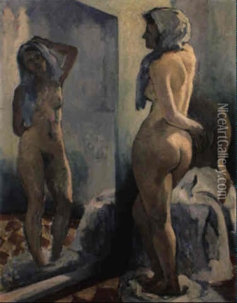 Le Reflet Oil Painting - Henri Charles Manguin