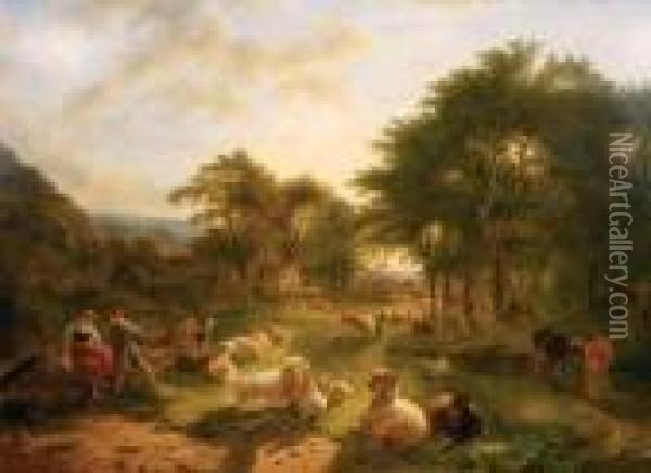 Scene Pastorale Oil Painting - Balthasar Paul Ommeganck
