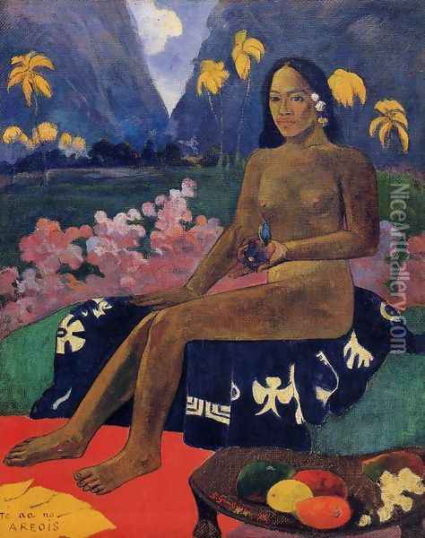 Te Aa No Areois Aka The Seed Of Areoi Oil Painting - Paul Gauguin